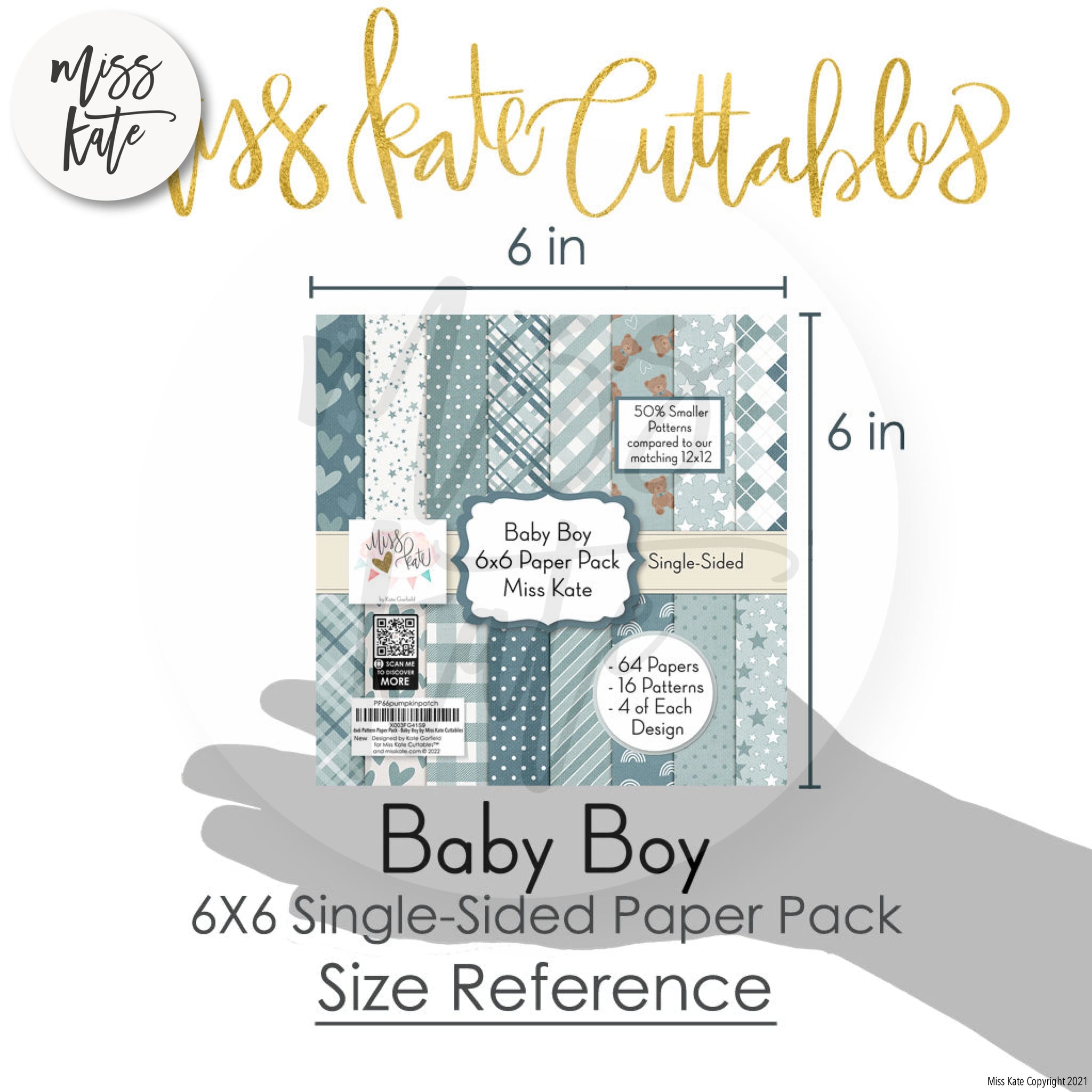 Hello Baby Boy Scrapbook Layout - Echo Park Paper