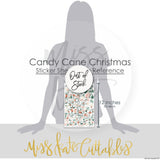 Candy Cane Christmas - Sticker Sheet Stickers