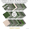 Green & Black Buffalo Check - Paper Pack 12X12 (Ds)