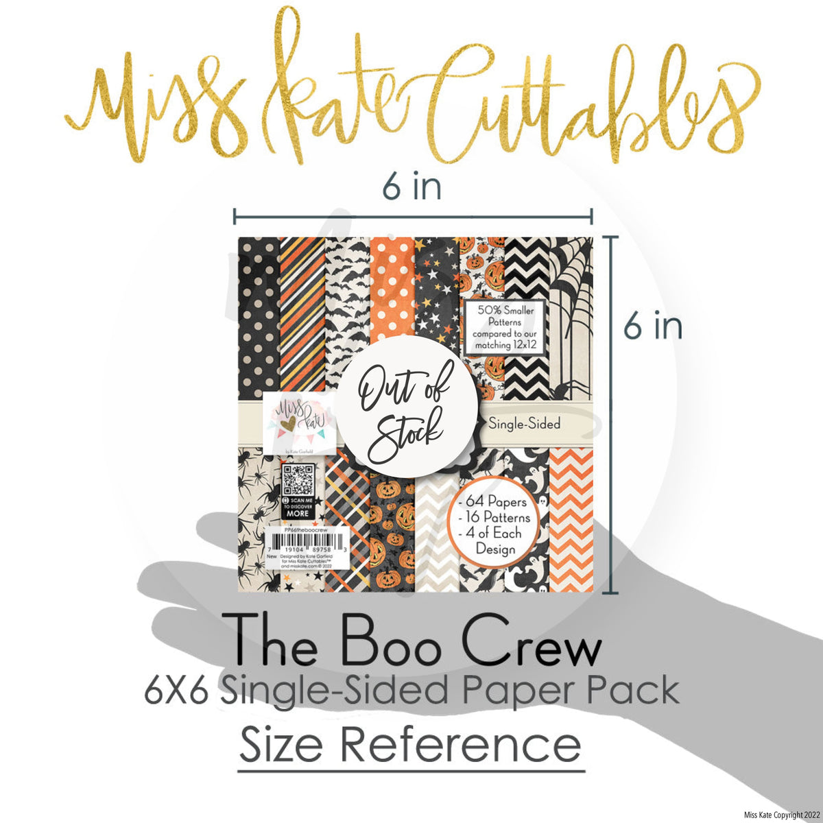 The Boo Crew - 6x6 Paper Pack Scrapbook Paper Halloween Paper – MISS KATE
