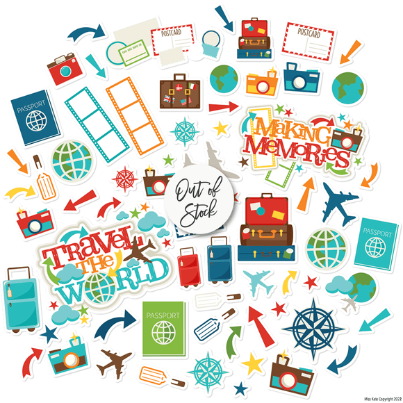 Travel The World - Die Cuts 60+
