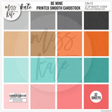 Be Mine - Linen Printed Smooth Cardstock Single-Sided
