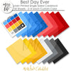 Best Day Ever - For Disneyland Walt Disney World Linen-Printed Smooth Cardstock Single-Sided Linen