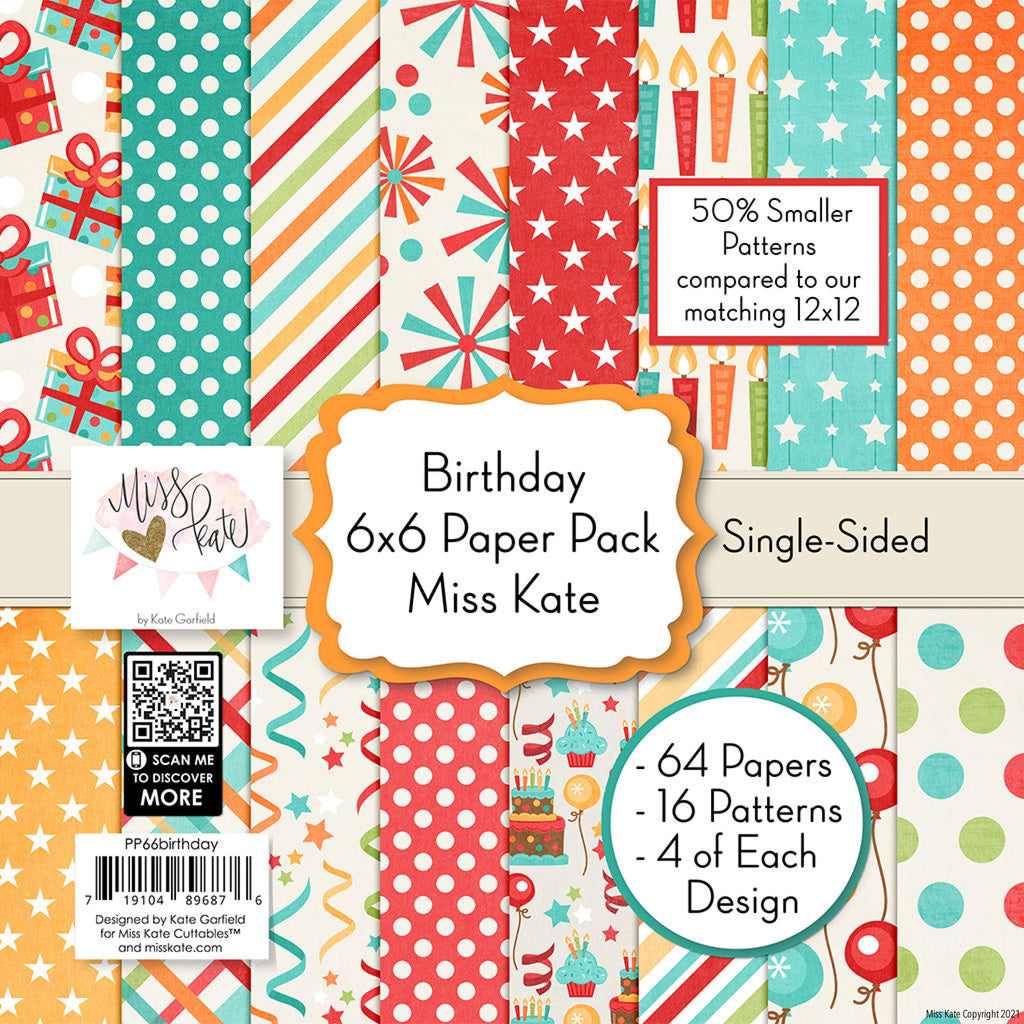 Birthday - 6X6 Paper Pack (Ss)