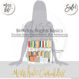 Birthday Brights Basics - Double-Sided Paper Pack 12X12 (Ds)