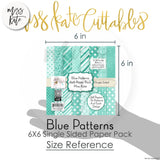 Blue Patterns - 6X6 Paper Pack (Ss)
