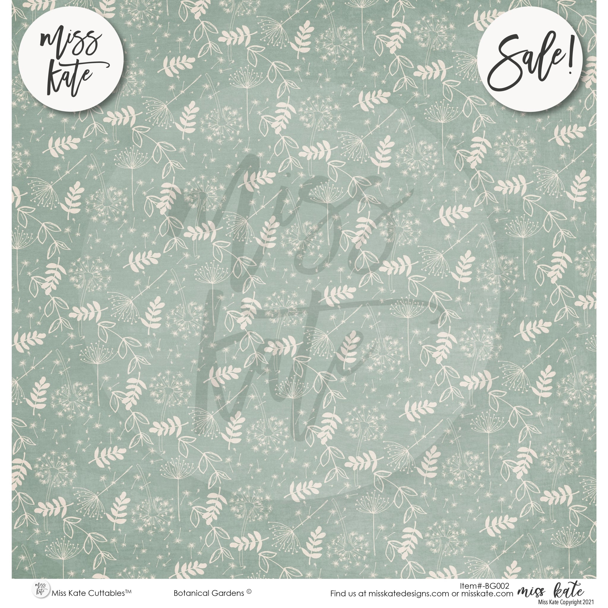 Botanical Gardens - Double-Sided Scrapbook Paper Pack 12x12 Miss Kate –  MISS KATE