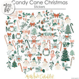 Candy Cane Christmas - Sticker Sheet Stickers