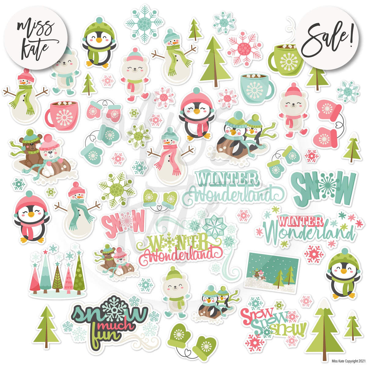 Cold Days - Scrapbook Paper & Sticker Kit – MISS KATE
