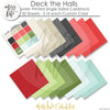 Deck The Halls - Linen Printed Smooth Cardstock Single-Sided