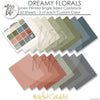 Dreamy Florals - Linen Printed Smooth Cardstock Single-Sided