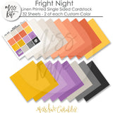 Fright Night - Linen-Printed Smooth Cardstock Single-Sided Linen Printed