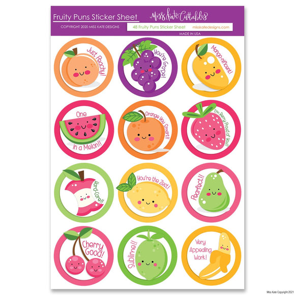 Fruity Puns - Stickers