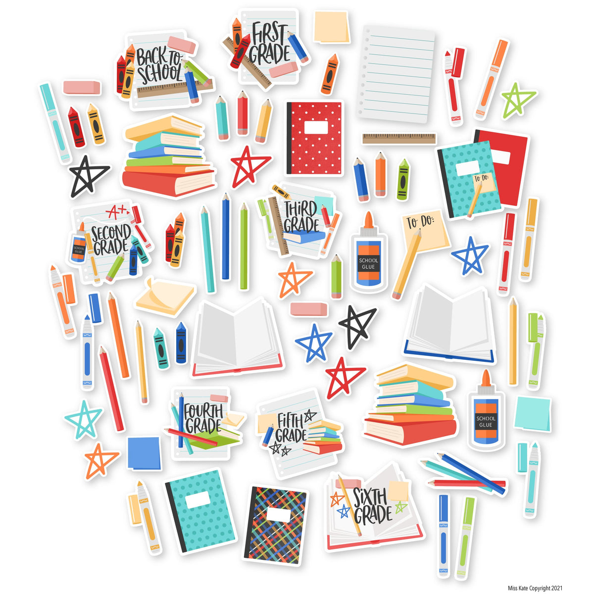 Grade School - Scrapbook Die Cuts Die Cuts 60+ School – MISS KATE