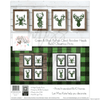 Green & Black Reindeer Heads - 8X10 Prints