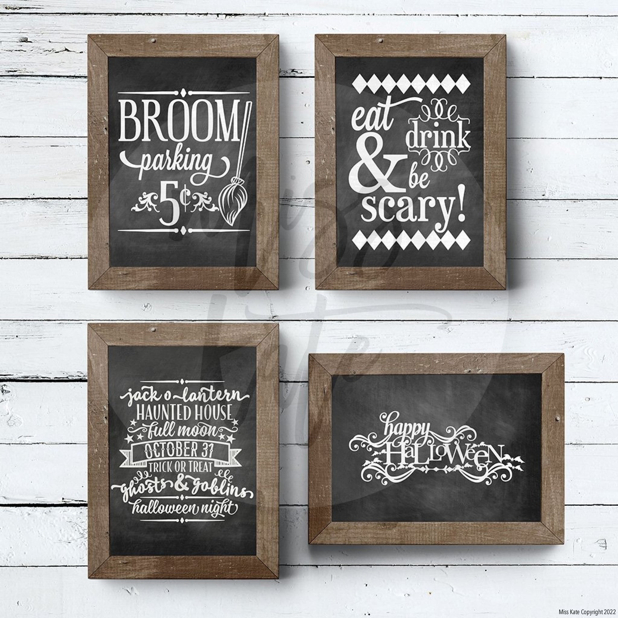 Halloween Phrases Chalkboard Prints 2 - 8x10 Prints 8x10 – MISS KATE, image size:2048x2048