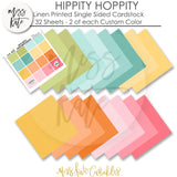 Hippity Hoppity - Linen Printed Smooth Cardstock Single-Sided
