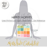 Hippity Hoppity - Linen Printed Smooth Cardstock Single-Sided