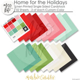 Home For The Holidays - Linen Printed Smooth Cardstock Single-Sided