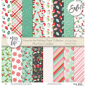 Candy Cane Christmas Scrapbook Paper Pack Single Sided – MISS KATE
