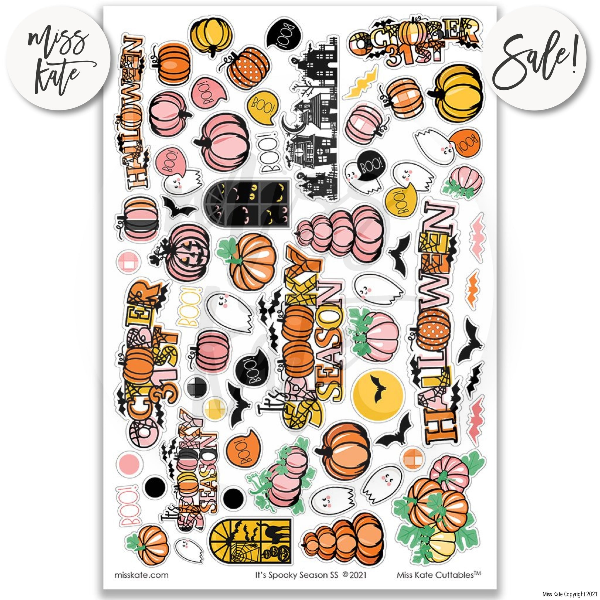 Hobbspring - Pack De 180 Stickers Halloween Imperméables - Idéal Scrapbooking, Décoration, Loisirs Créatifs (90x90 Mm) - 4