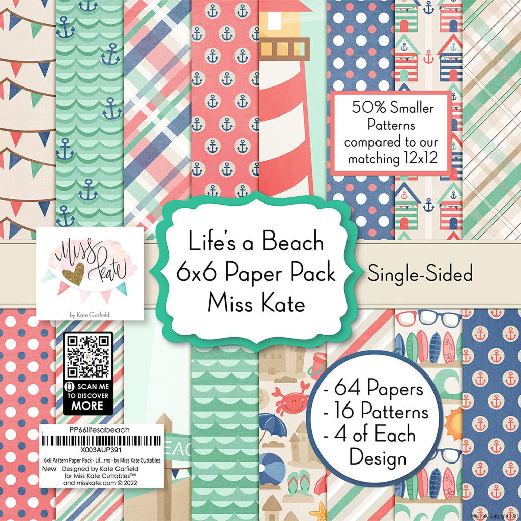 Lifes A Beach - 6X6 Paper Pack (Ss)