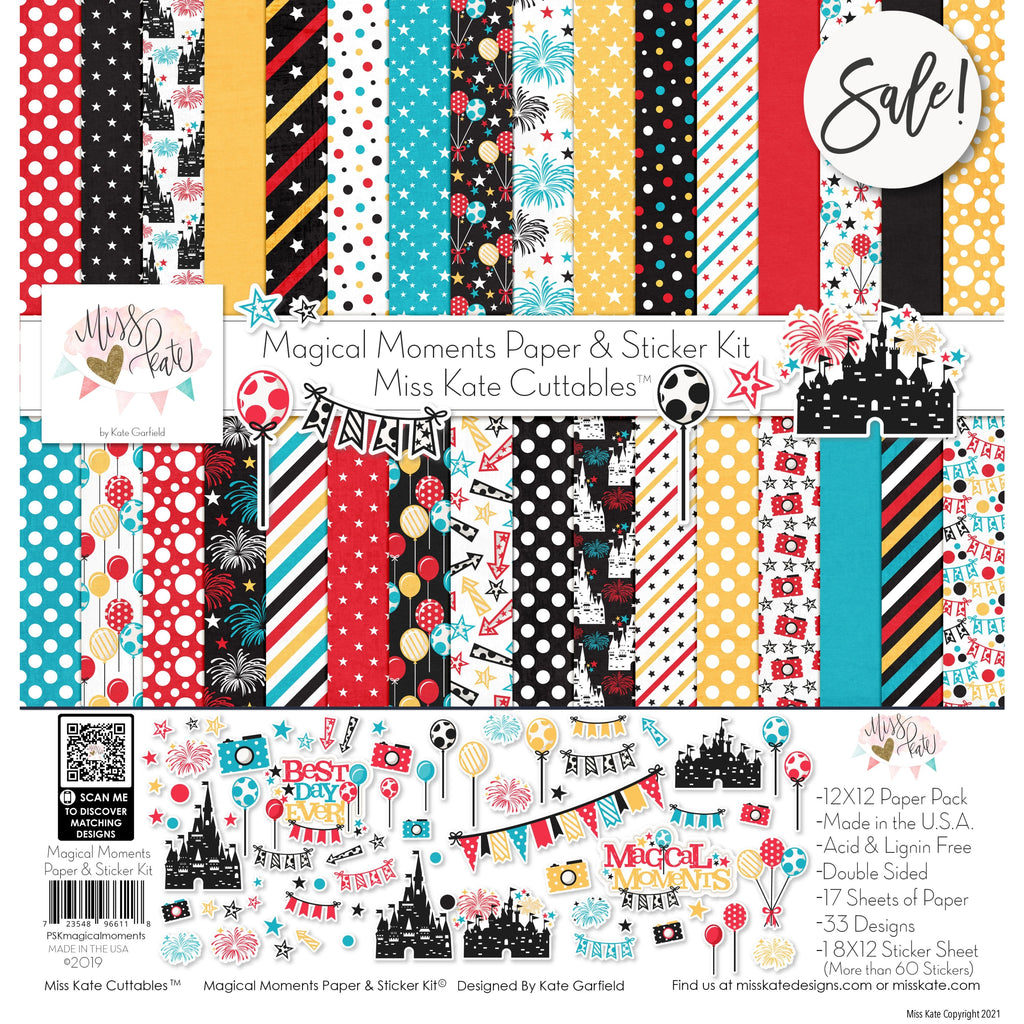Magical Moments - for Disney -Scrapbook Paper & Sticker Kit planner  stickers – MISS KATE
