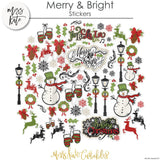 Merry And Bright - Stickers