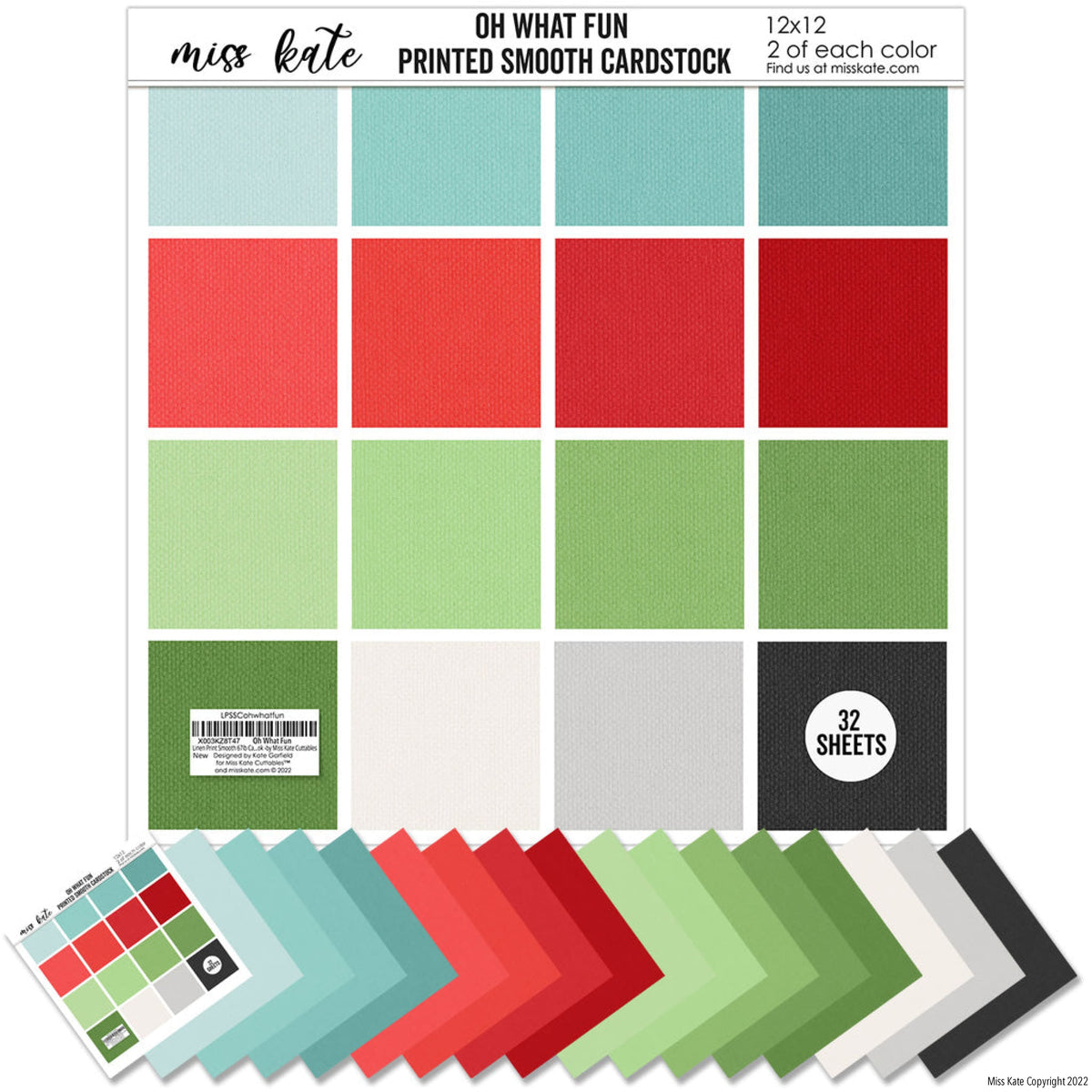 Oh What Fun - Christmas Cardstock – MISS KATE