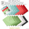 Oh What Fun - Linen Printed Smooth Cardstock Single-Sided