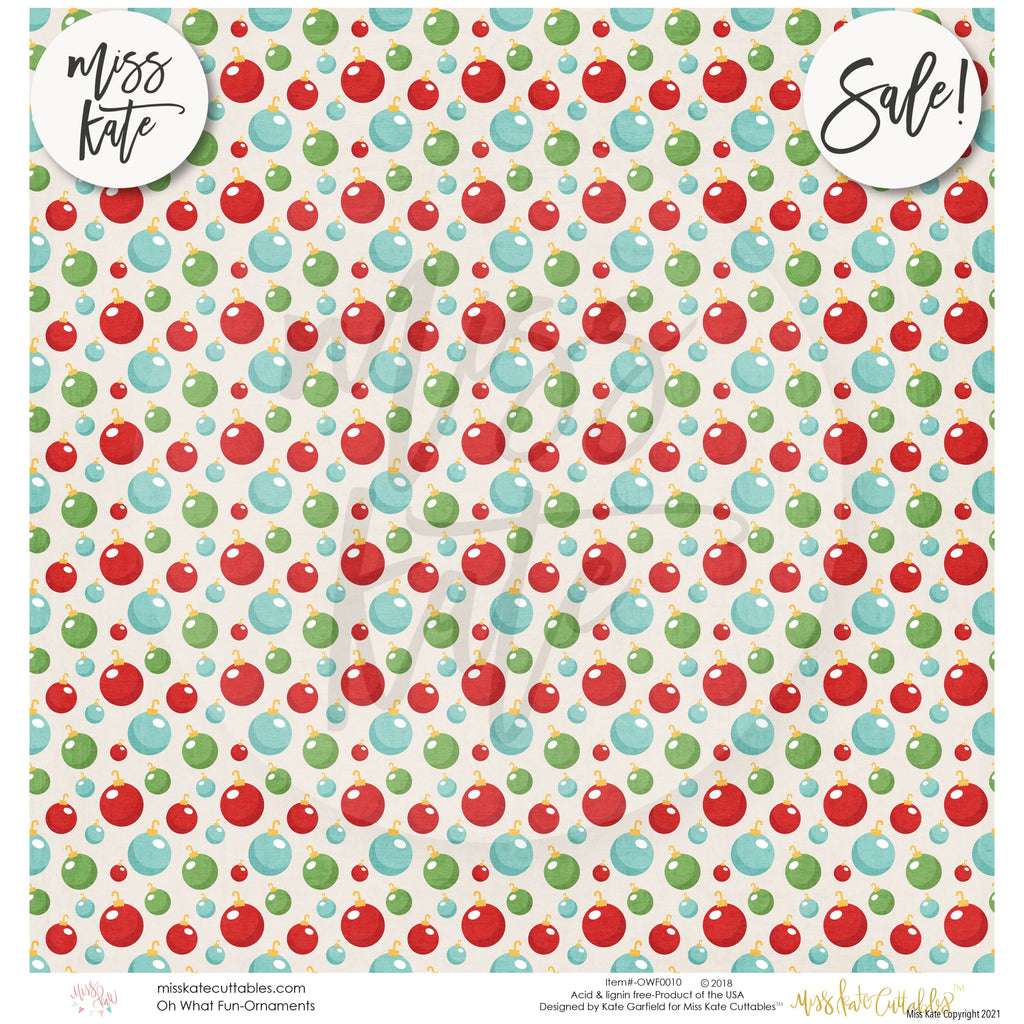 Oh What Fun - Scrapbook Paper Pack – MISS KATE