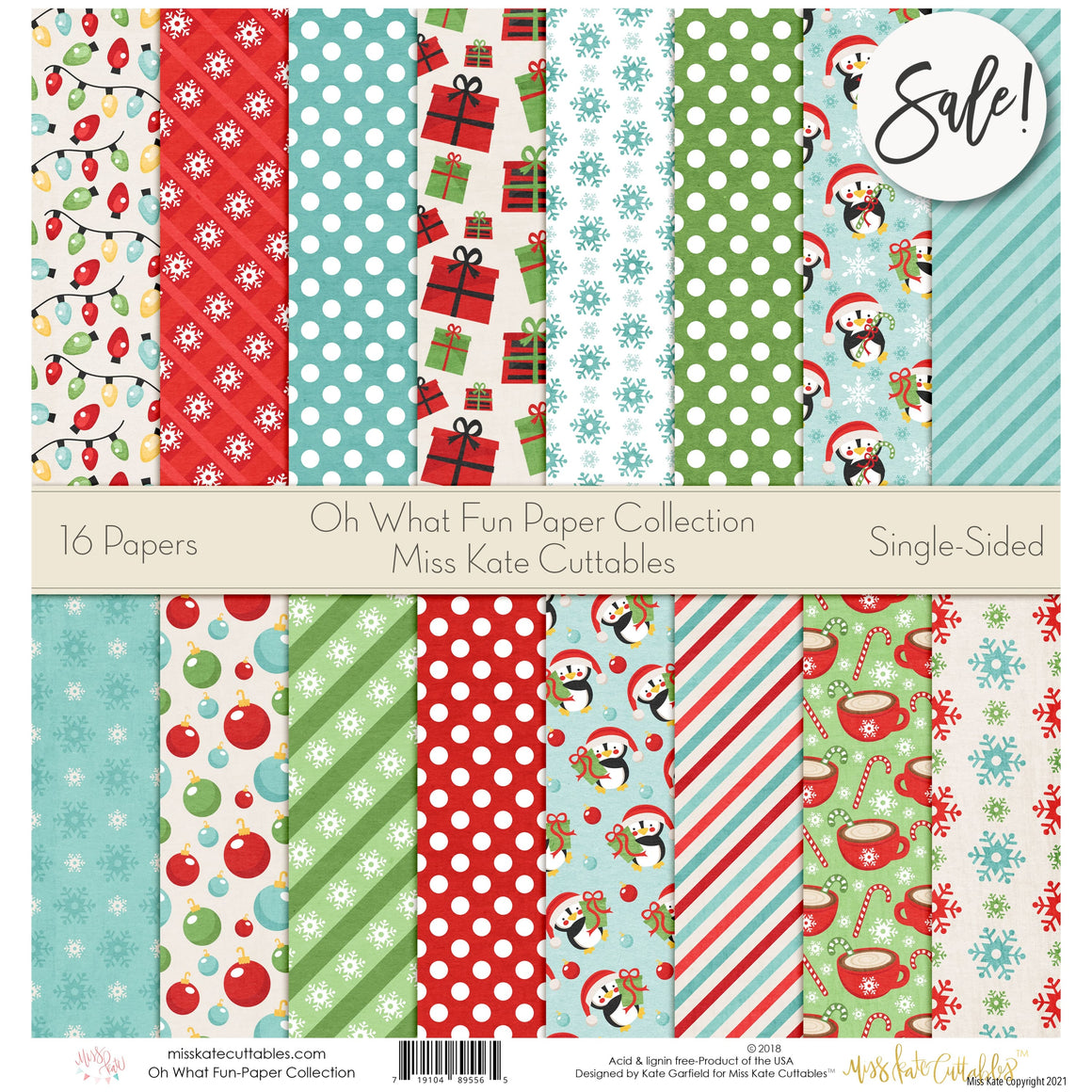 12x12 Paper Packs (Single-Sided) – MISS KATE