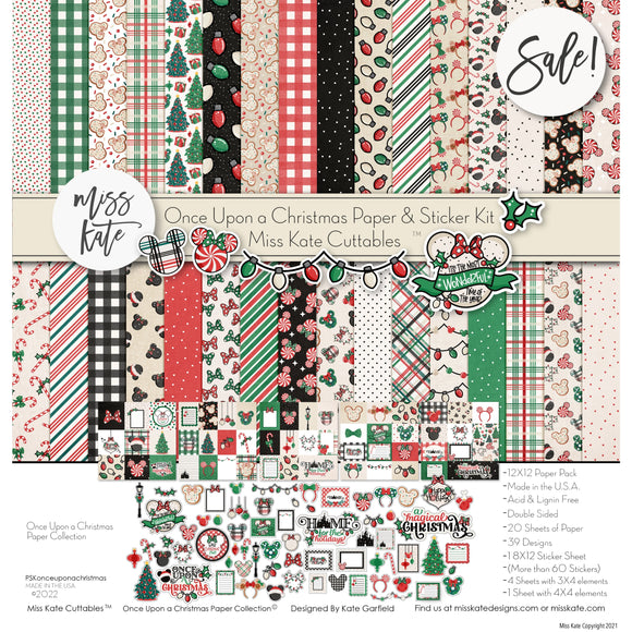 Once Upon A Christmas - Paper & Sticker Kit 12X12 (Ds)