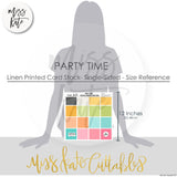 Party Time - Linen Printed Smooth Cardstock Single-Sided