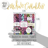 Rainbow Animal Prints - 6X6 Paper Pack (Ss)