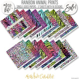 Rainbow Animal Prints - Paper Pack 12X12 (Ss)
