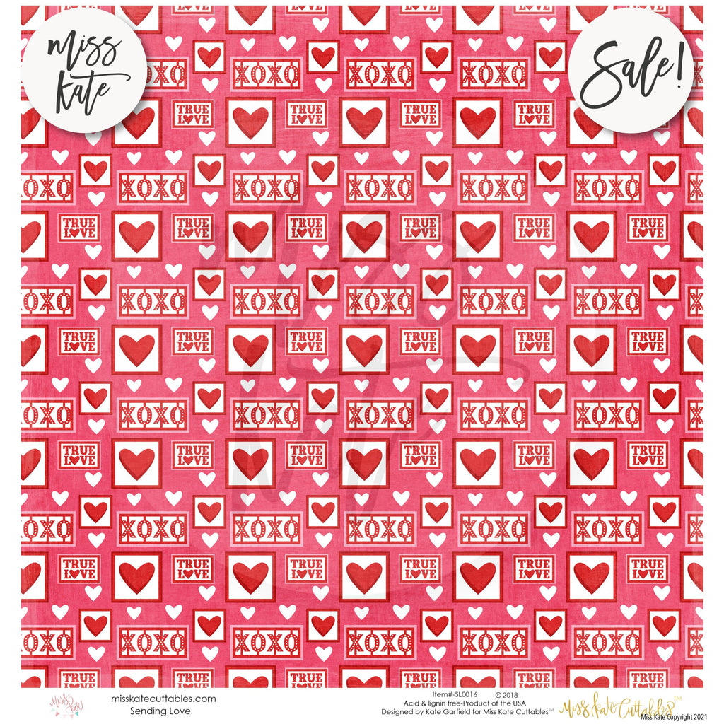 Sending Love - Valentine's Day Scrapbook Paper Pack – MISS KATE