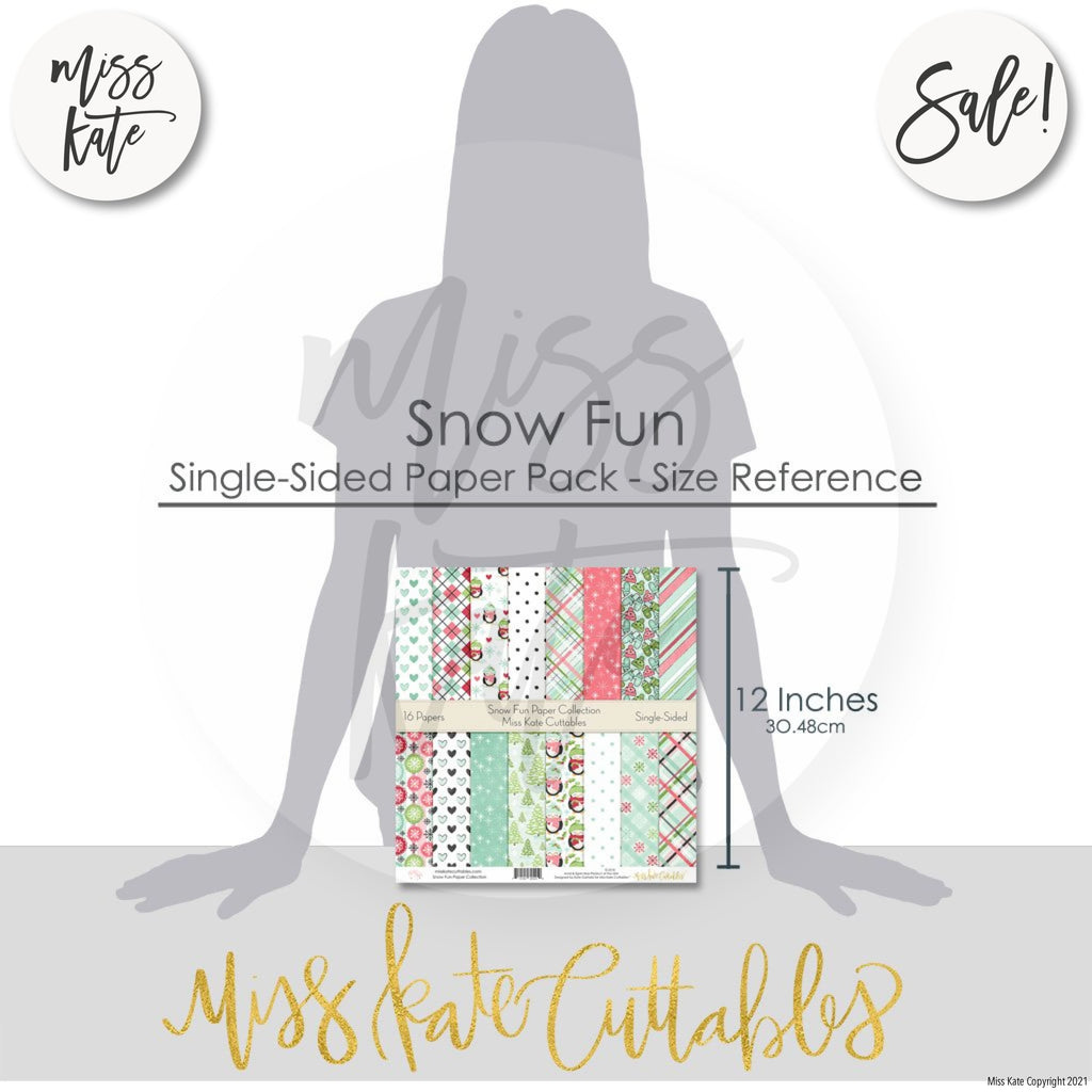 Snow Fun - Scrapbook Paper Pack – MISS KATE