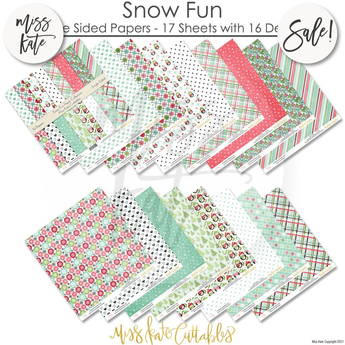Snow Fun - Scrapbook Paper Pack – MISS KATE