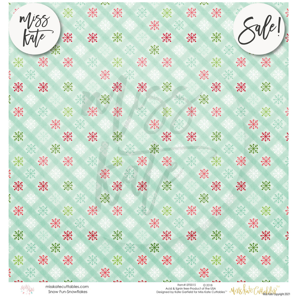 Snow Fun - Scrapbook Paper Pack – MISS KATE