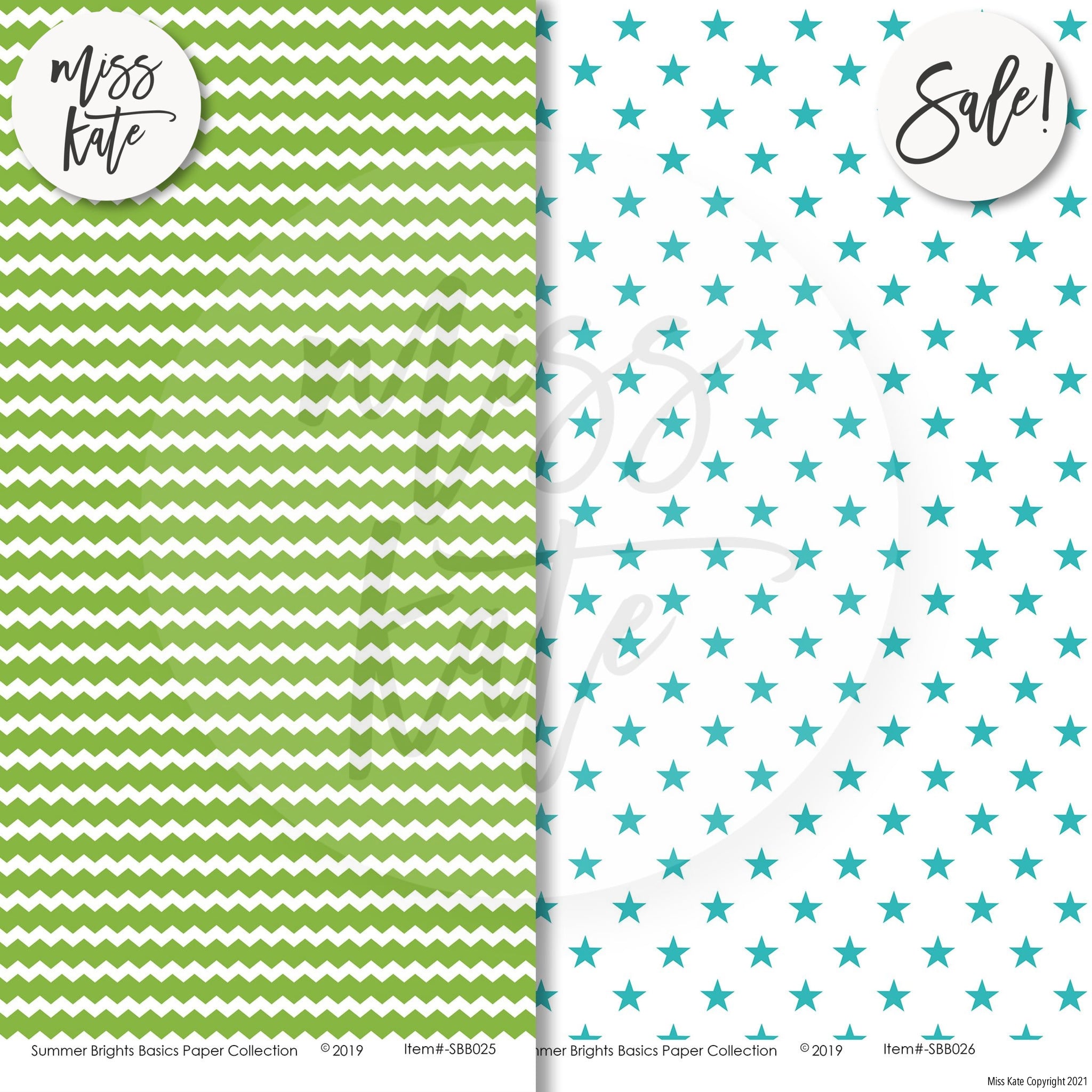 Summer Brights Basics - Scrapbook Double-Sided Paper Pack – MISS KATE