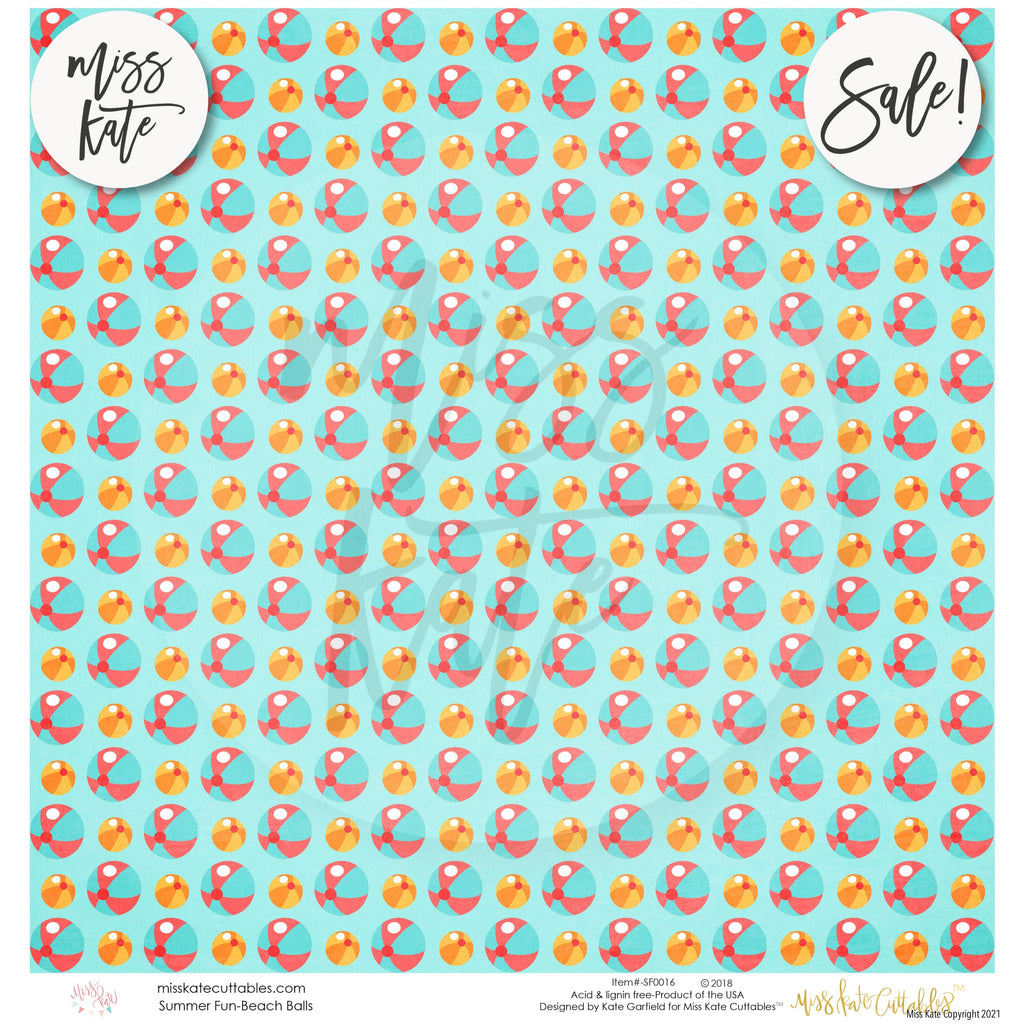 Summer Fun - Scrapbook Paper Pack – MISS KATE