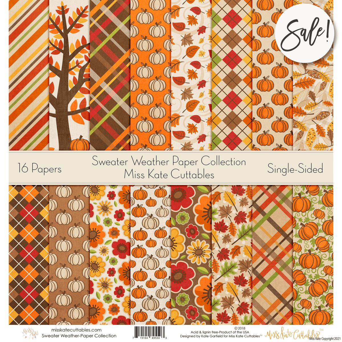 Sweater Weather - Scrapbook Paper Pack – MISS KATE