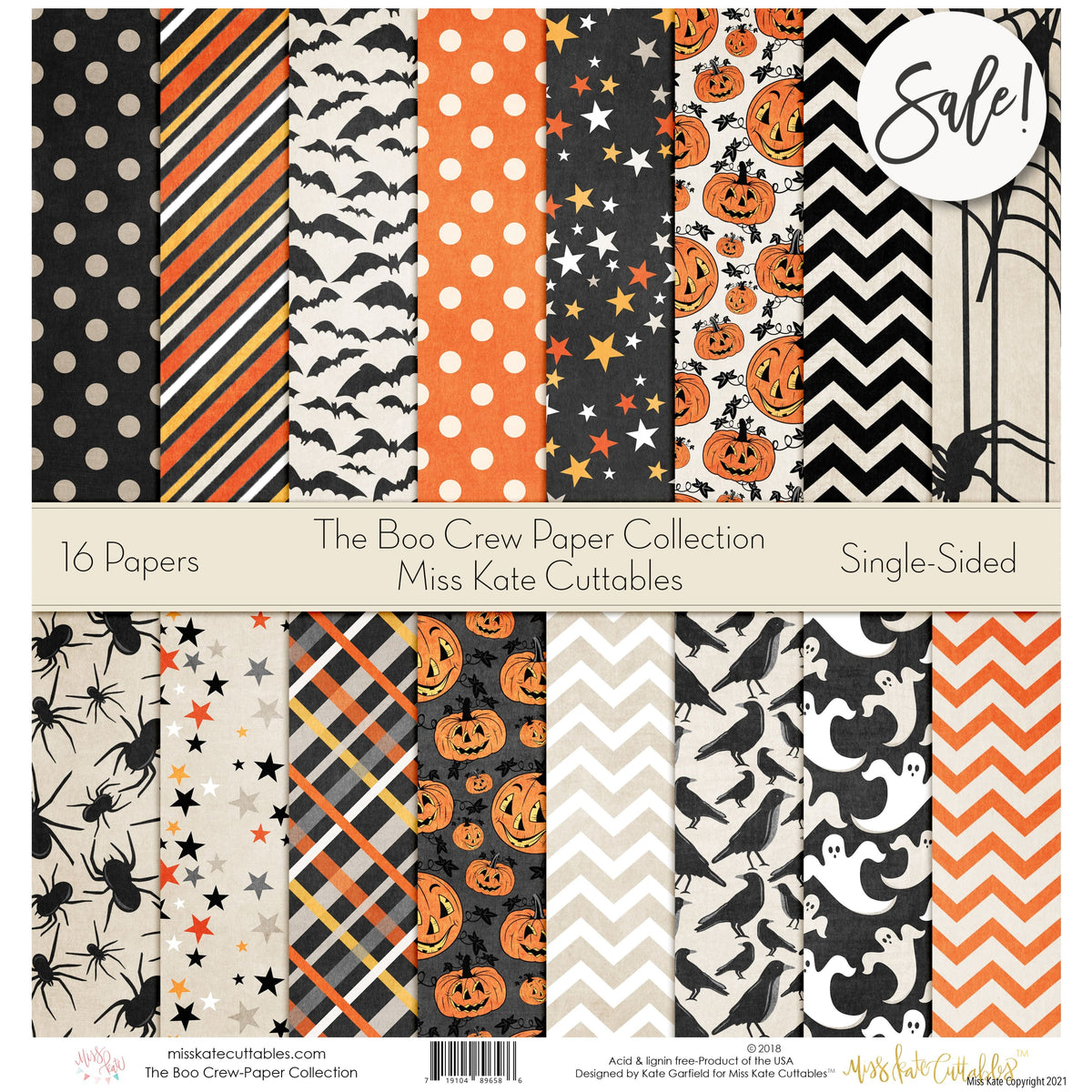 The Boo Crew - Scrapbook Paper Pack – MISS KATE