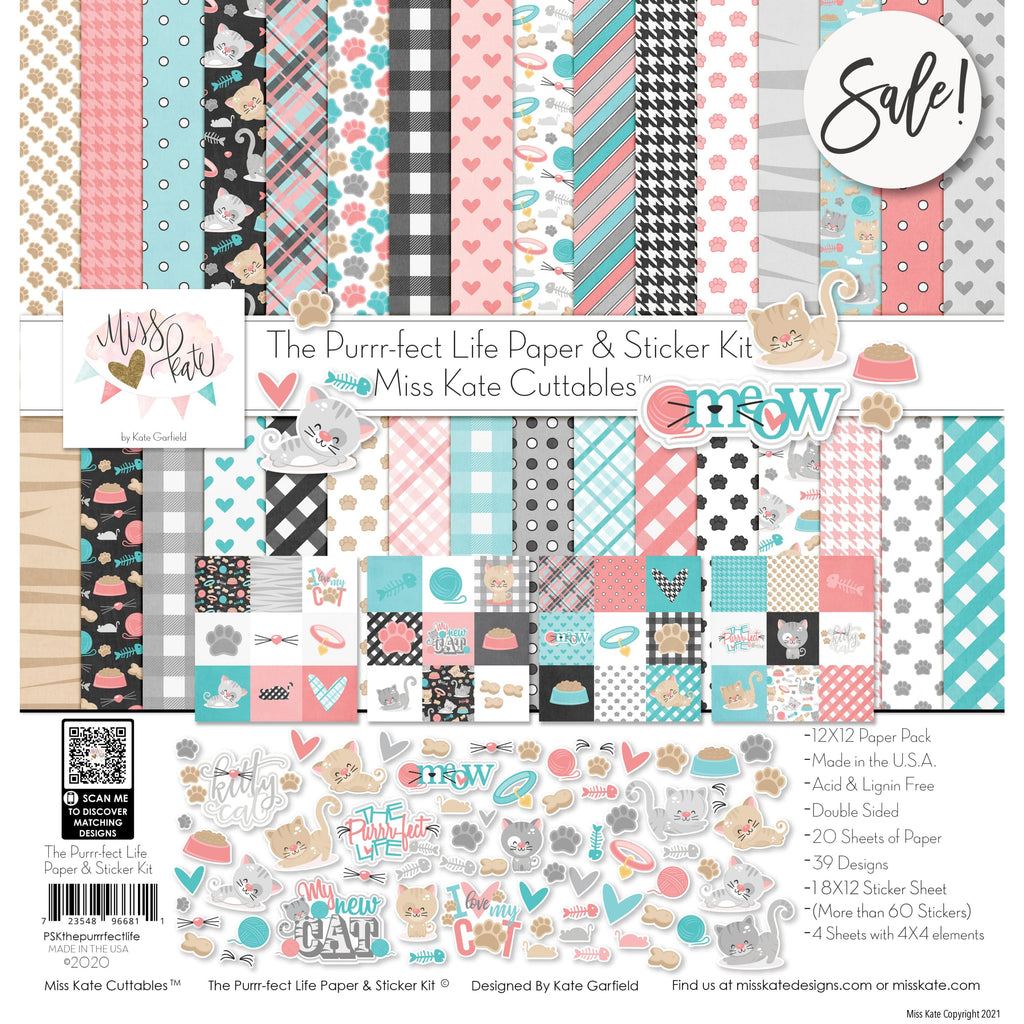 The Purrrfect Life - Paper & Sticker Kit 12X12 (Ds)