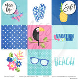 Vacation Time - Paper & Sticker Kit 12X12 (Ds)