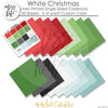 White Christmas - Linen-Printed Smooth Cardstock Single-Sided Linen Printed