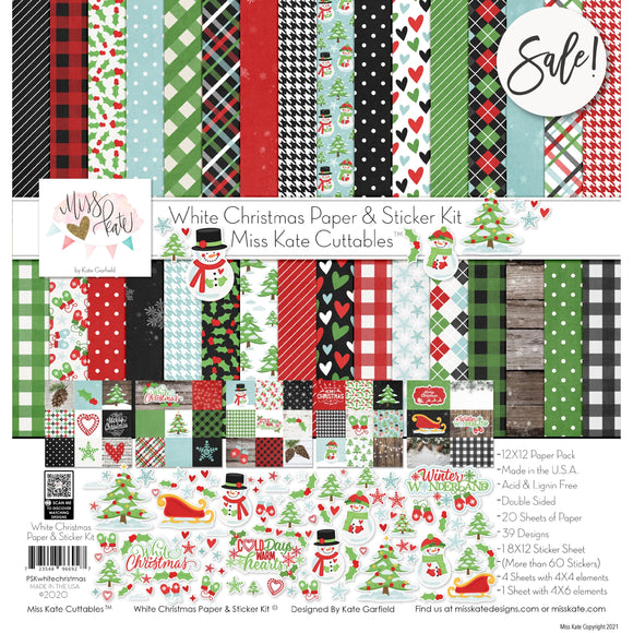  YASMEN Double-Sided Scrapbook Paper 12x12, Christmas