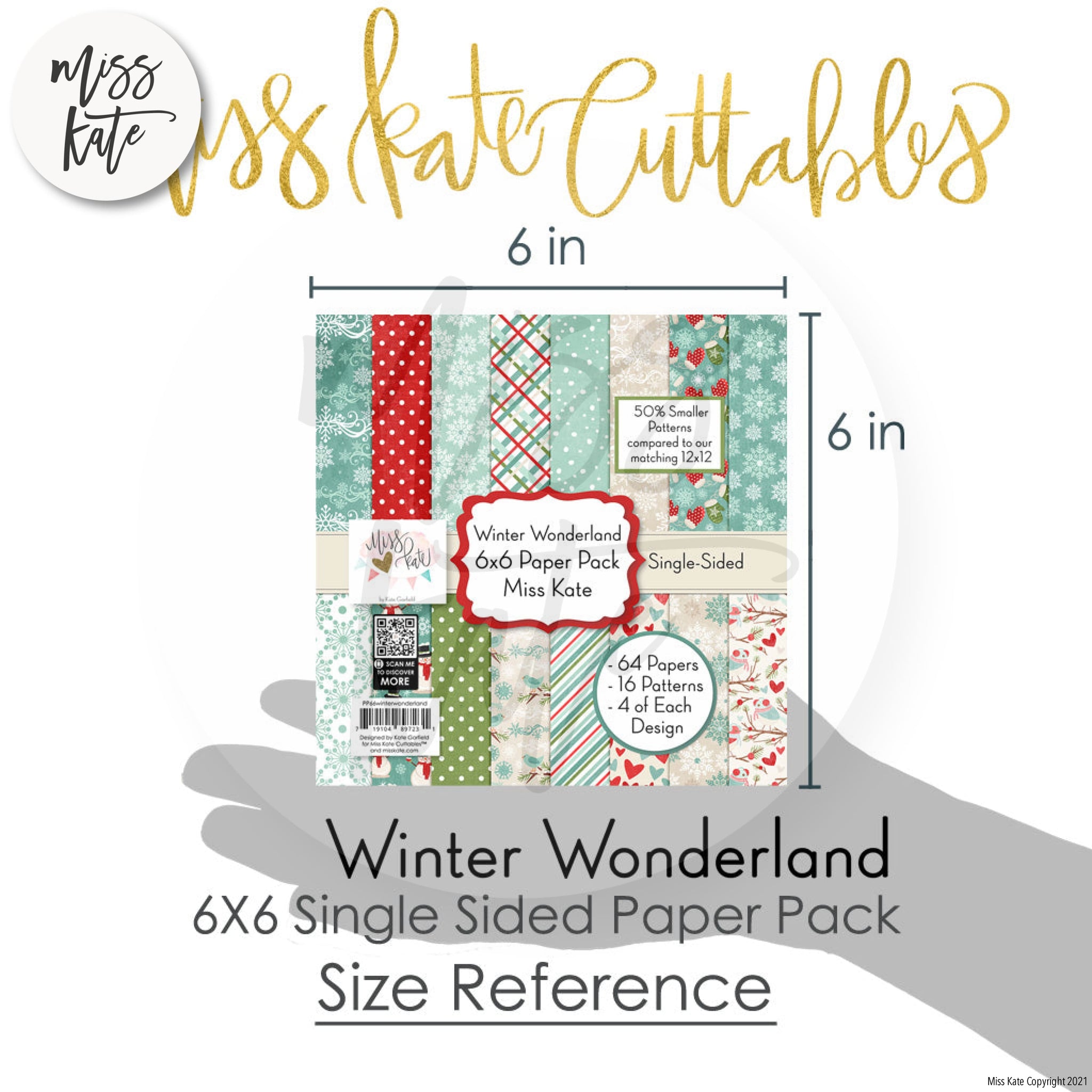 Winter Wonderland - 6x6 Paper Pack Scrapbook Paper Pack – MISS KATE