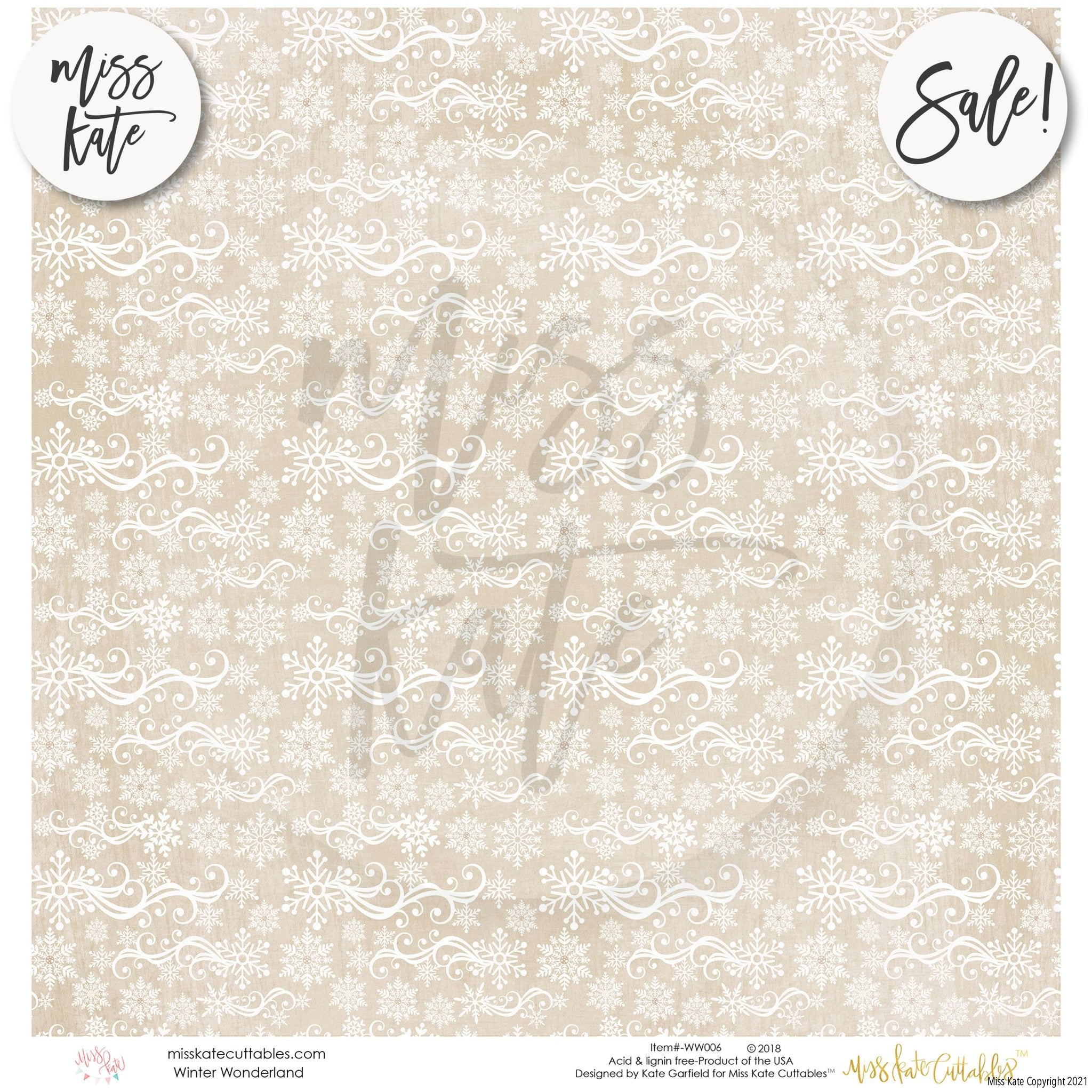 Winter Wonderland - 6x6 Paper Pack Scrapbook Paper Pack – MISS KATE